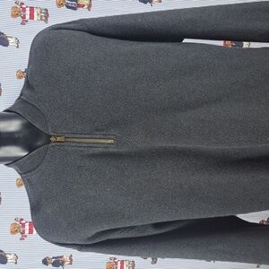 Tommy Bahama 1/4 zip casual thick material gray XL pullover preppy sweater